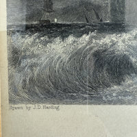 Thumbnail for Antique Hand-Colored Lithographs Dunstanborough Castle & Tynemouth Pair Prints7