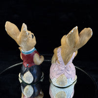 Thumbnail for Rare Vintage Pepinware HandPainted Rabbit Figurines Mr. & Mrs. Flopsy Wallasey9