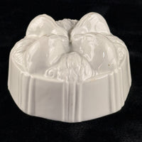 Thumbnail for Wedgwood Semi Porcelain Blossom Jelly Mould Victorian White England chipped4