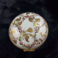 Thumbnail for Le Tallec Paris Grape Vine Porcelain jewellery Box Hand Trinket  Painted France9