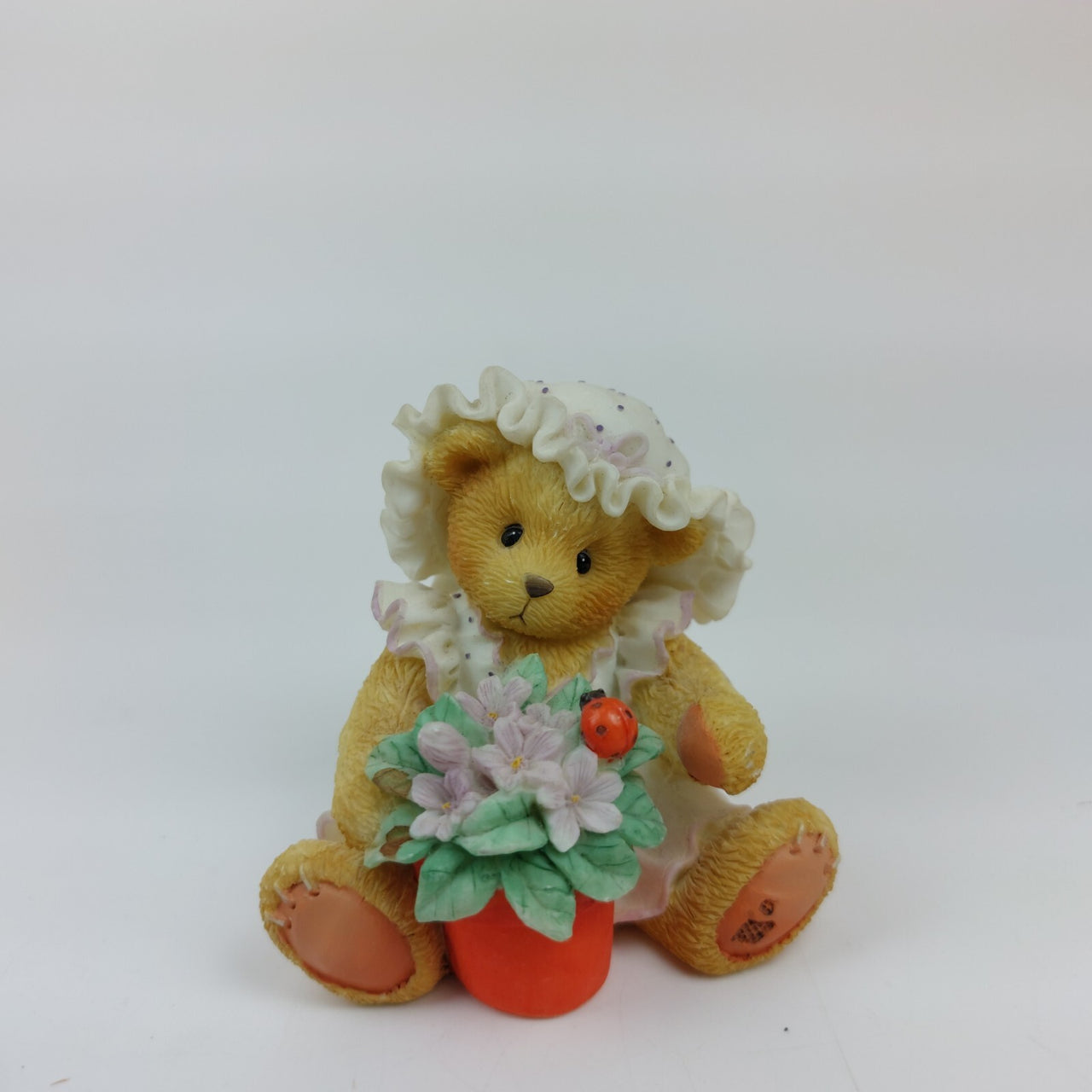 Cherished Teddies Violet -'Blessings Bloom When You Are Near' Collectible 3"8