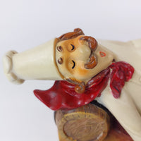 Thumbnail for Vintage French Bottle Chef Holder Ceramic Hand Painted -872 grams Acceptable.5