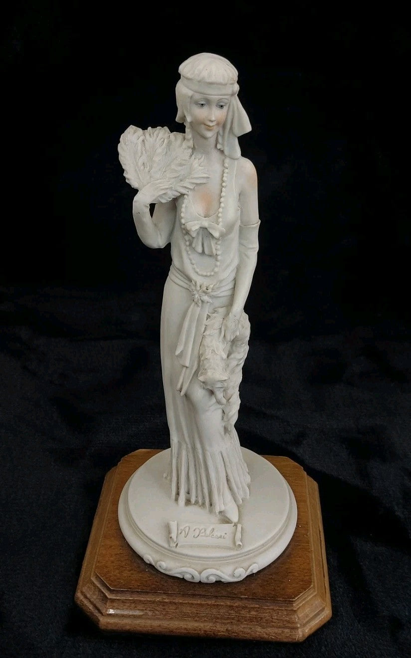 Dear Lady 1995 Figurine 9.5" Sculpture on Base white decor vtg2