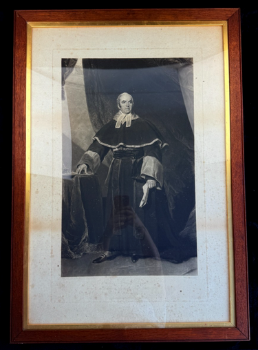 RARE 1820 Antique Engraving large print Sir Thomas Strange Knight, Chief Justice1