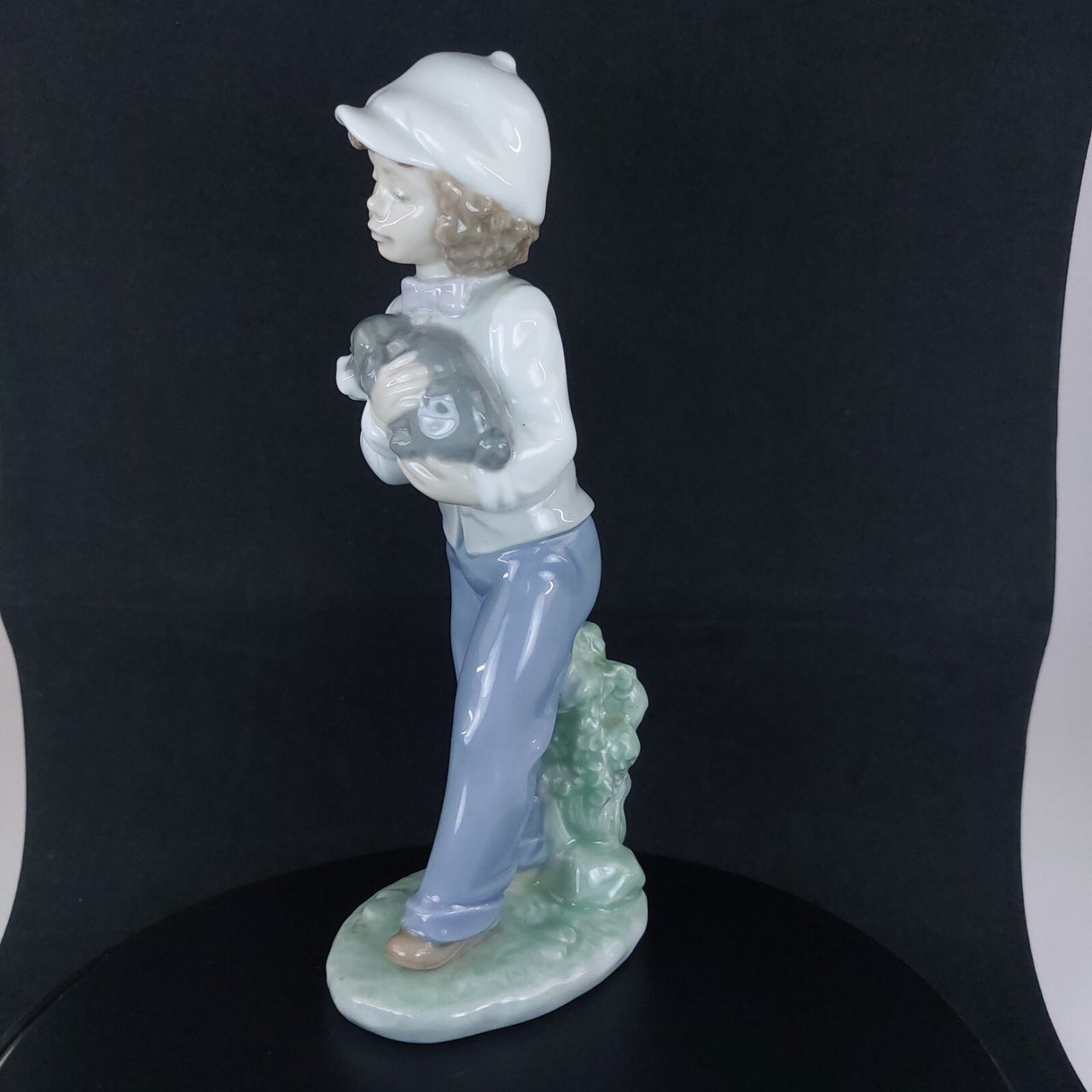 Lladró Nao Buddies' 'Best Porcelain Figurine - Boy & Puppy, 7¾ Inches.7