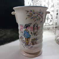 Thumbnail for Crown Ducal Ware Petit Rêverie Vase English 1950s Hand-Painted decor Earthenware10
