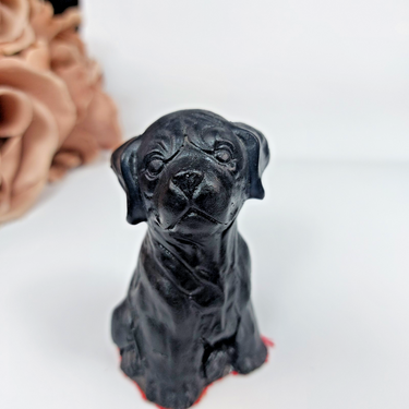 Kingmaker Welsh Coal Figurine Dog – Handcrafted in Wales with United Kingdom0