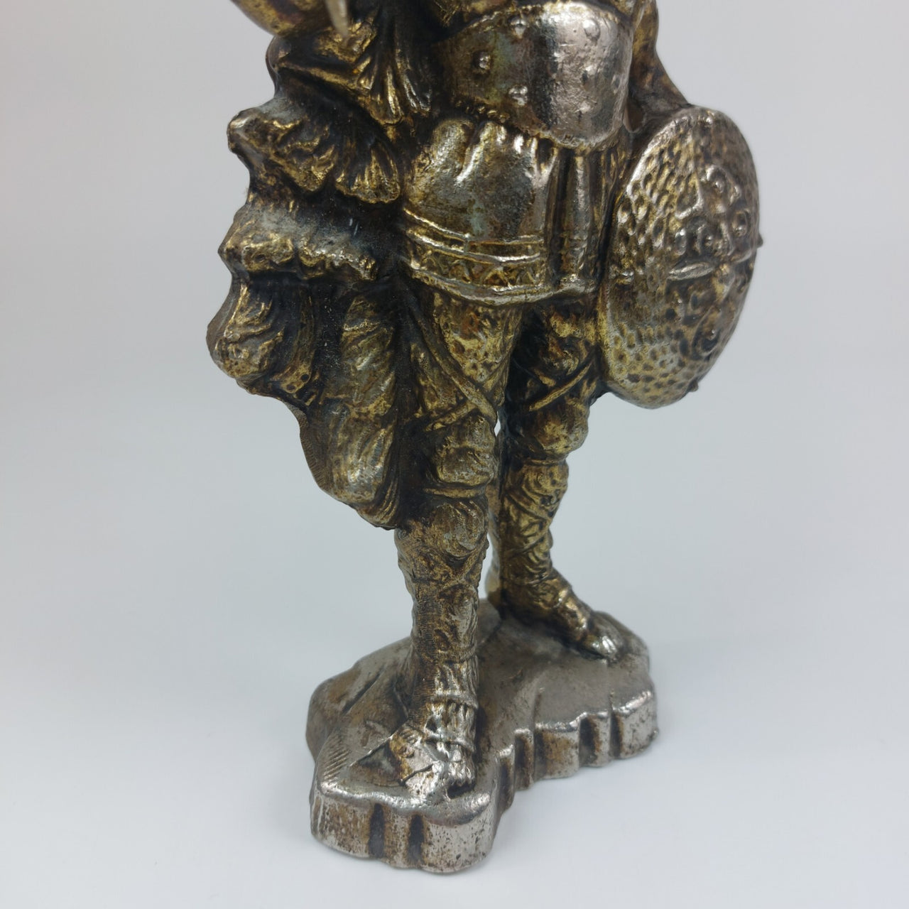 Brass Viking Warrior Figurine Vintage  2kg  with Shield and Sword   9" (23 cm) 6