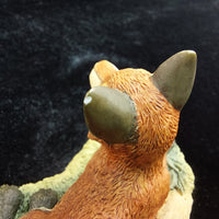 Thumbnail for 1989 Figurine Fox Wildlife Sculpture Handcrafted (Chipped Ear) Collectible 6