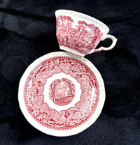 Thumbnail for Mason's Ironstone Vista Dinnerware Tea Set patent Red Transferware England Chips1