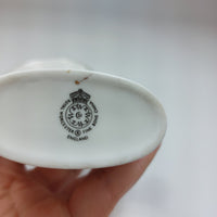 Thumbnail for Royal Worcester Bone China Oval Spill Vase Pin Dish Set Floral Gilt Boxed decor6