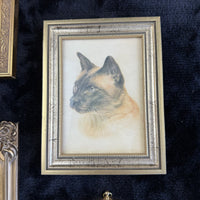 Thumbnail for Set of 7 Vintage Brass Ornate Gold Tone Picture Frames (moseley ware metal 198011