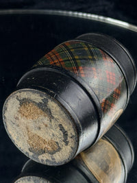 Thumbnail for Antique Mauchline Ware Barrel Bank – Castle St Aberdeen, Scottish Tartan c1890s4