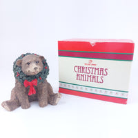 Thumbnail for Tom Silver Rubel Deer Christmas Bear Figurine - Collectible Festive Decor Resin5