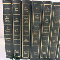 Thumbnail for Reader’s Digest Condensed 1980s Books Set x9 Green Leatherette Bookshelf Deco2