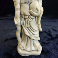 Thumbnail for Wise Asian Man Figurine Resin– Acceptable Worn Patina stone Look  7.5