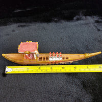 Thumbnail for Middle Eastern Sultan’s Boat Figurine Hand Painted Wood Resin Model decor   20cm3