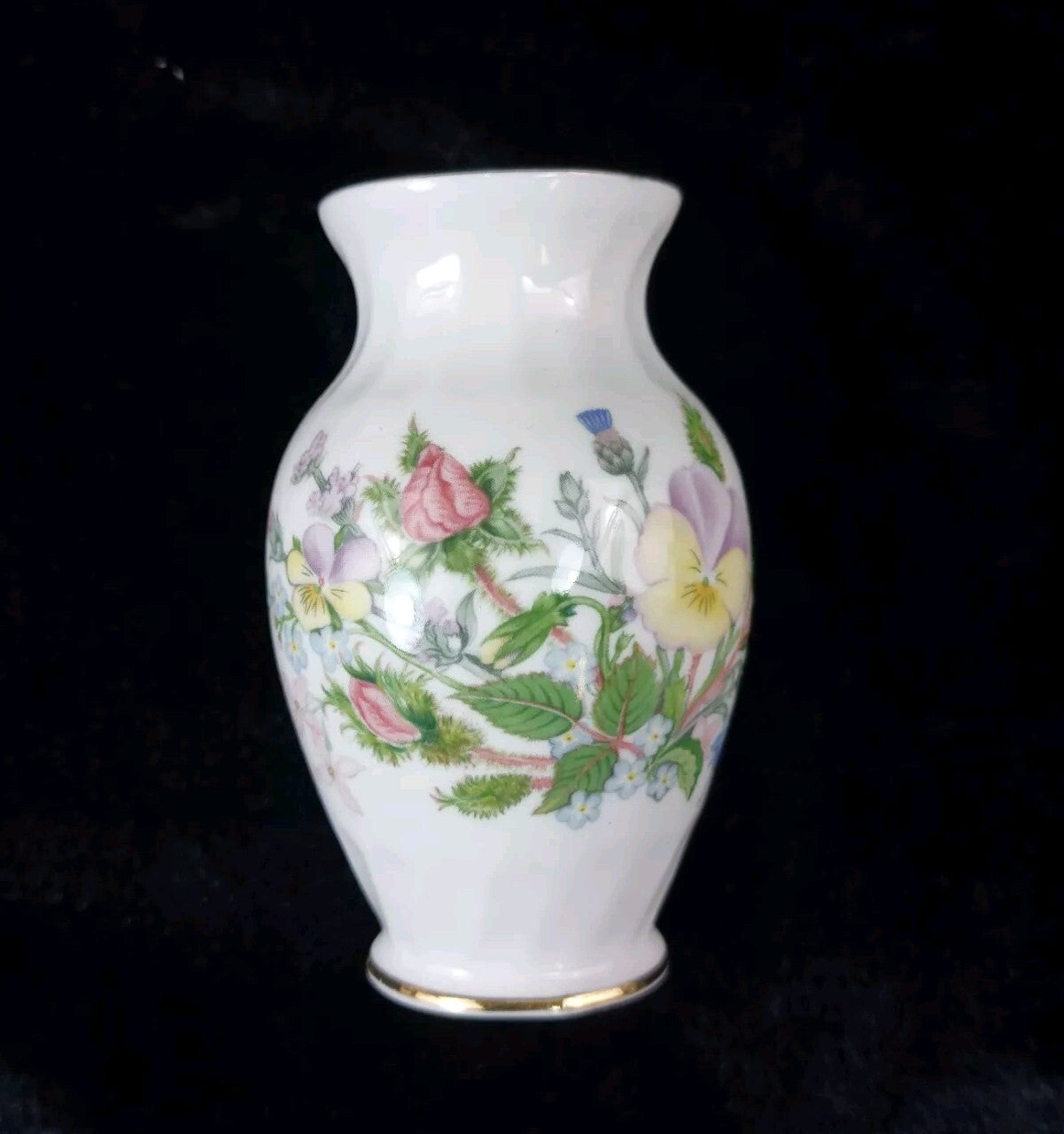 Aynsley Set gift Wild Tudor Fine Bone China – Vase, Trinket Dish & Candle Holder6