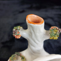 Thumbnail for Antique staffordshire Swan Victorian Spill Vase Porcelain 4.5