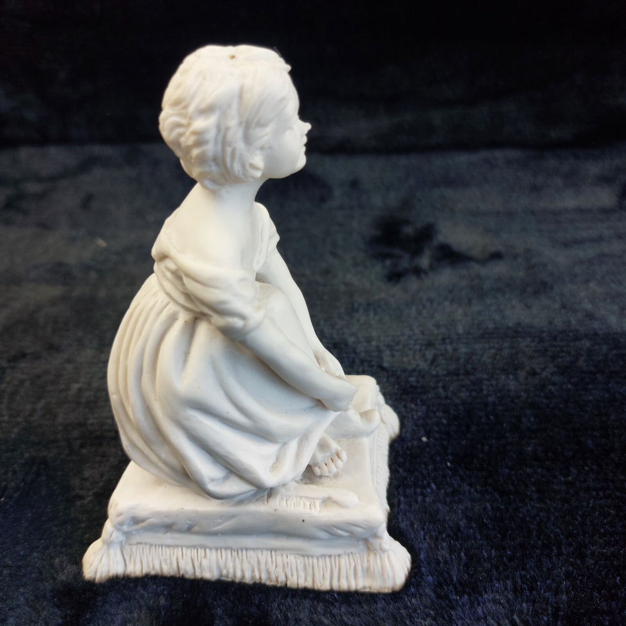 Michael Sutty Young Girl Figurine 5in Vintage Rare White Bisque England Ceramic4