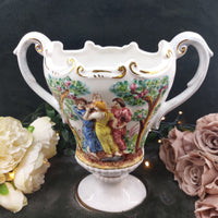 Thumbnail for Capodimonte Style Vase with Classical Figures decor roman antique greek Figurine10
