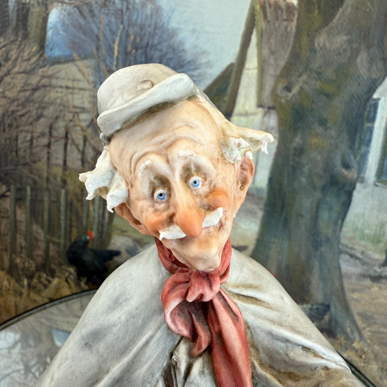 Italian Capodimonte Figurine "The Postman" - Signed "Gelli" Italy pics see 196112