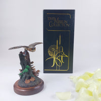 Thumbnail for Merlin Collection Owl Figurine on Tree Decorative Stump Collectible Statue Art d3