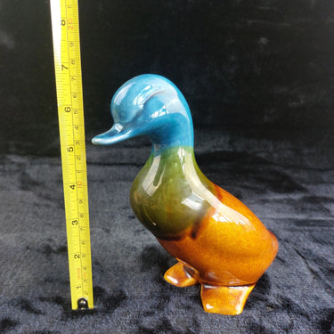Art Pottery Duck Figurine Glazed CeramicColorful Vintage Decorative 7