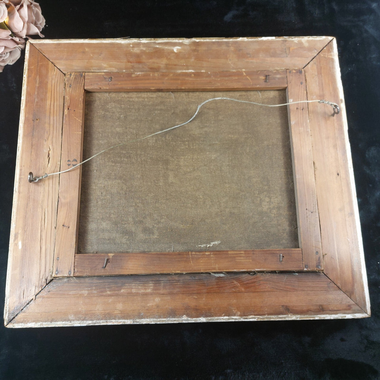19th L. Century Henry Oil painting Castle Study 44×36cm See Gold Frame Antique.14