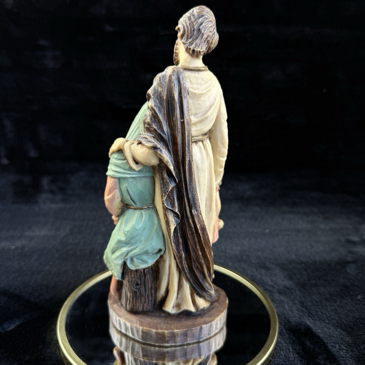 1989 Hand Painted Italian "Holy Family" Figurine by Exclusive Designs Signed -5