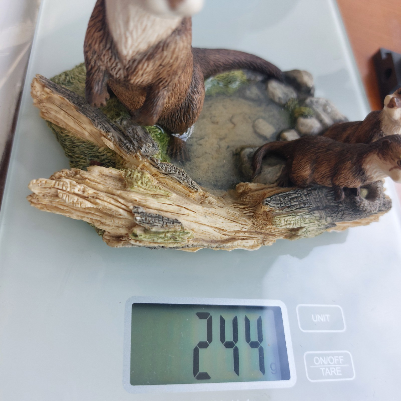 Border Arts Fine Otter Family Figurine 1988 MWF Chiltern Wildlife Handmade Scotl8