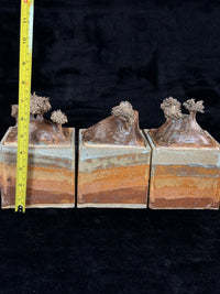 Thumbnail for Studio Landscape Pottery Lidded Boxes Set – Handmade Ceramic Art Storage Jars5