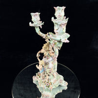 Thumbnail for Antique Dresden Meissen Style Sitzendorf Porcelain Candelabra 19th Century Decor8
