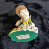 Thumbnail for Teviotdale Otter Figurine by Ed Janni Hand Painted Scotland, 5.5â Wildlife dec5
