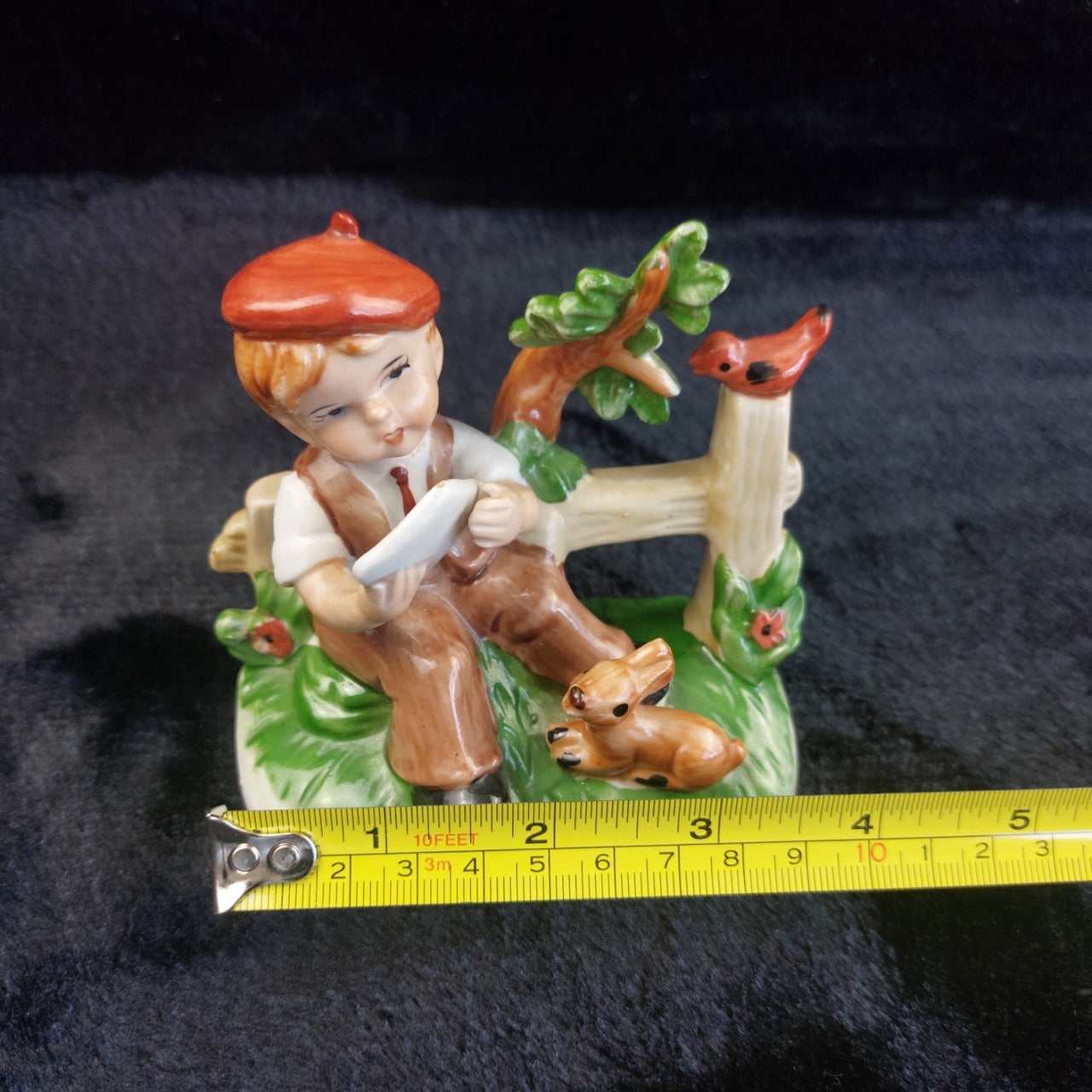 1875 PM&M Antique German Treasure Masters Bisque Porcelain Boy Little Figurine2