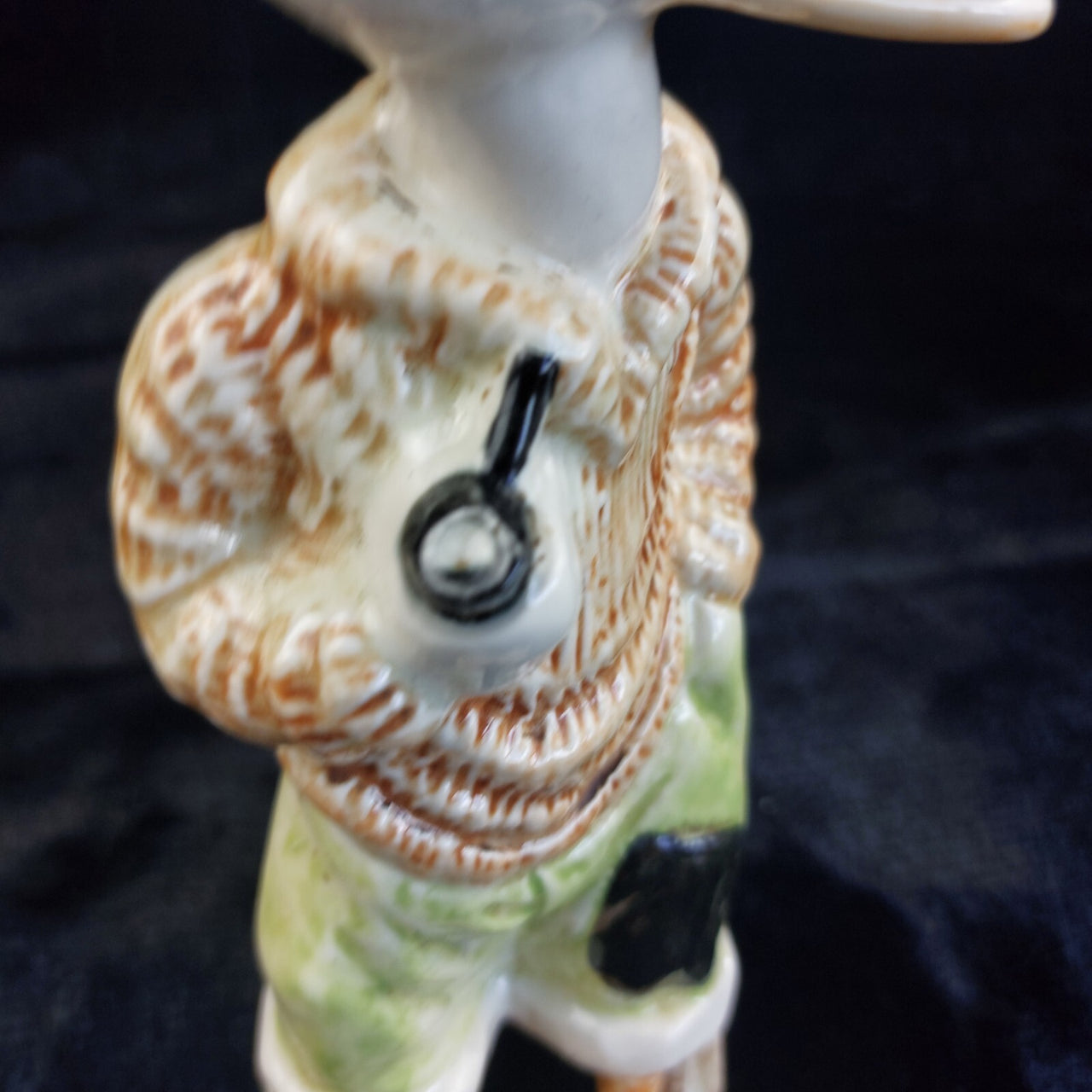 Vintage Ceramic Duck Figurine 8" Tall Smoking sailor Ornament Pipe Collectable.8