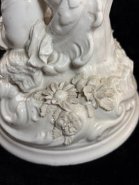 Thumbnail for Antique German Volkstedt Porcelain Cherub Candlestick 10