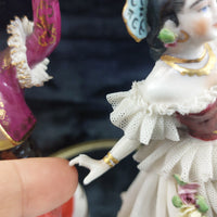 Thumbnail for Alka Dresden Deco German Porcelain Torero Spanish Pair Dancer chip see pics 10