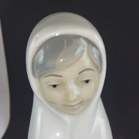 Thumbnail for Requena Miquel Nun Figurine Pristine White Porcelain, 6.5