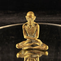 Thumbnail for Antique Brass Indian Starving Buddha Statue – 3” Fasting Siddhartha Figurin12