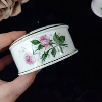 Thumbnail for Staffordshire Crown Set Porcelain of 2 Small Canister & Trinket Box Fine China8