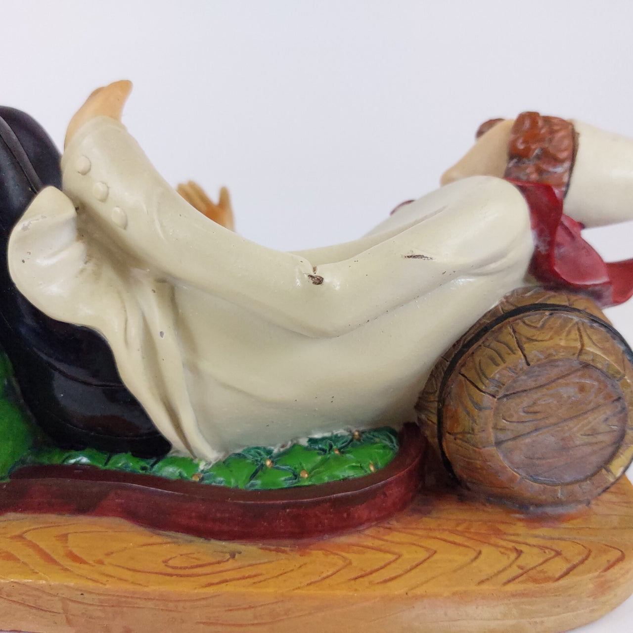Vintage French Bottle Chef Holder Ceramic Hand Painted -872 grams Acceptable.11