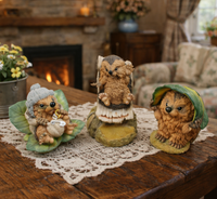 Thumbnail for Langford Hedgies Figurines Lot Baby Howard Digby 199 Ollie Slide decor see pics0
