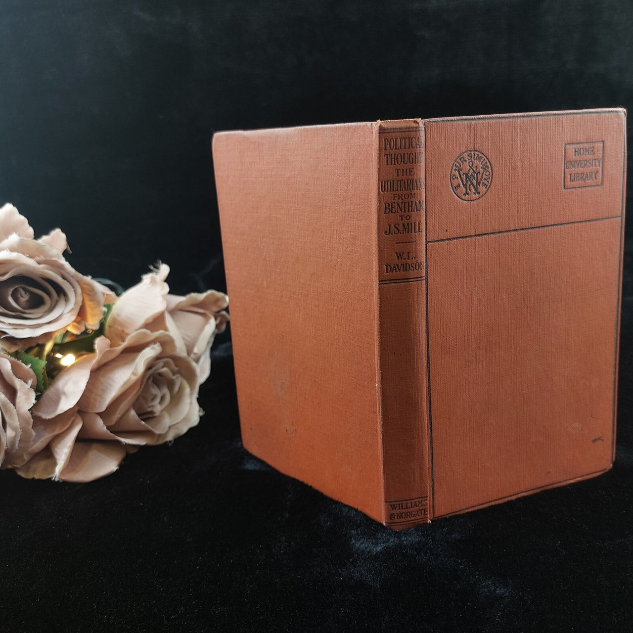 Political Thought: 1915 The Utilitarians by W.L. Davidson book Home University0