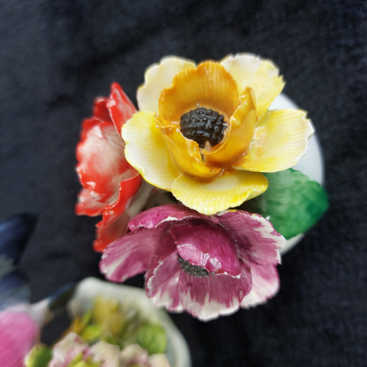 Royal Adderley Bullfinch Floral Figurines Lot – Chips Acceptable England Bone Ch3