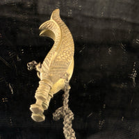 Thumbnail for Antique Brass Fish Snuff Box Perfume Bottle with Chain Handcrafted China   5