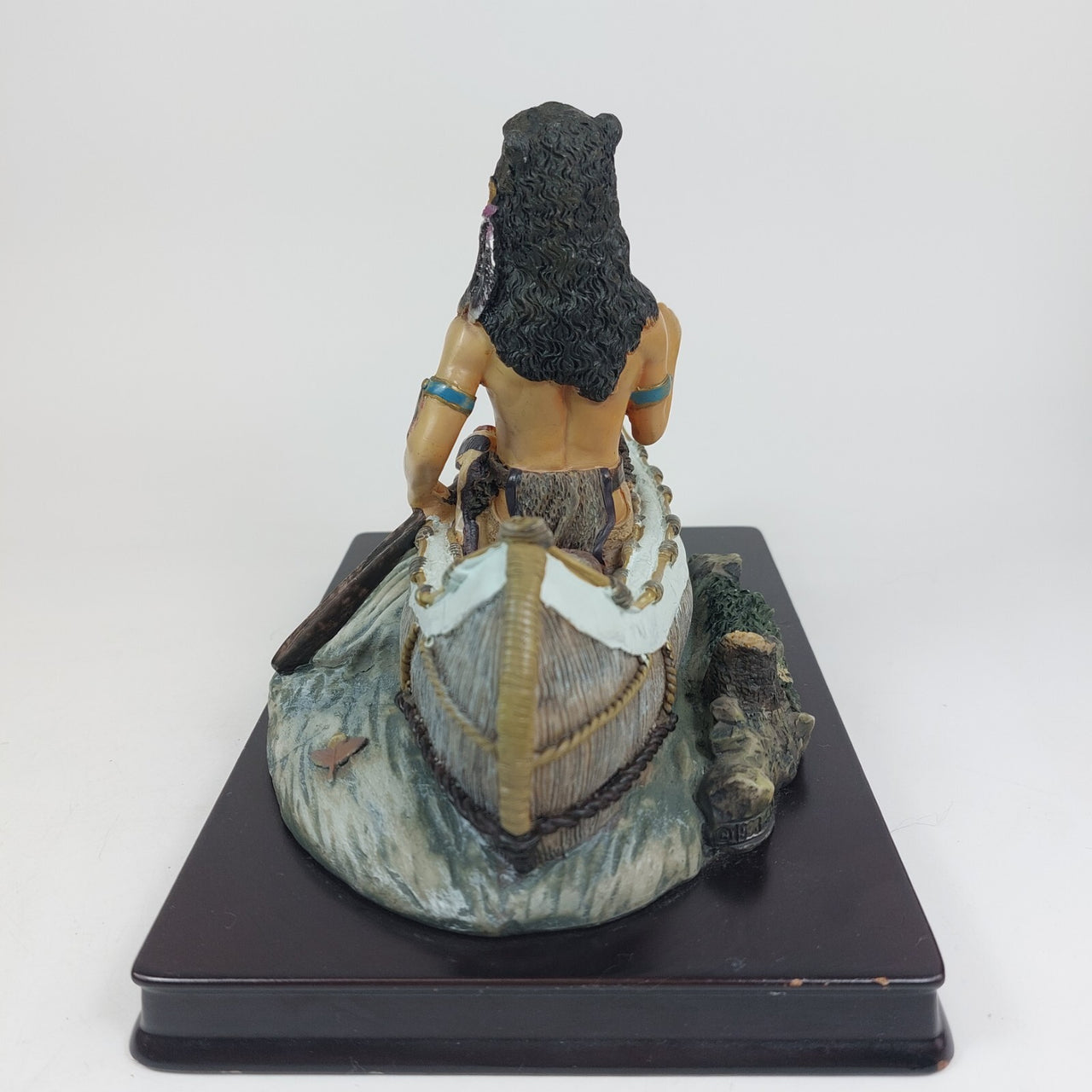 Academy Native American Canoe Sculpture Figurine Collectible 6.5" United States9