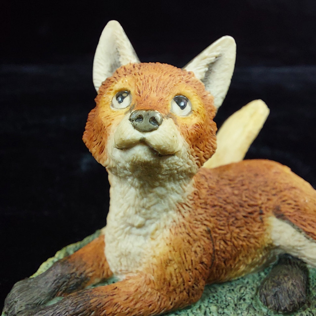 1989 Figurine Fox Wildlife Sculpture Handcrafted (Chipped Ear) Collectible 4