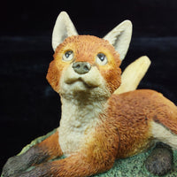 Thumbnail for 1989 Figurine Fox Wildlife Sculpture Handcrafted (Chipped Ear) Collectible 4