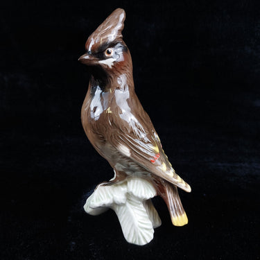 1967 Goebel Porcelain bird figurine Cedar Waxwing - 7